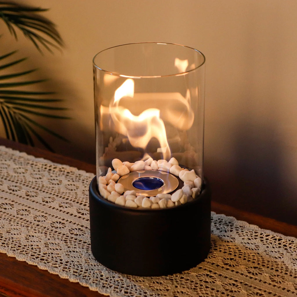 10.5 Inch High Portable Tabletop Fireplace for Ange Dimba