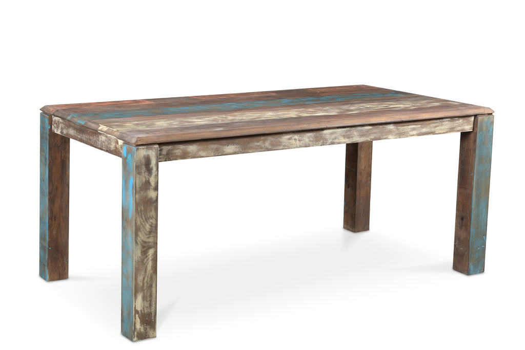 Reclaimed wood Rustic Multicolor Chair  -Set of 2