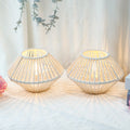 Set of 2 Woven Cotton Rope Table Lamps